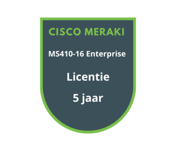 Cisco Meraki Cisco Meraki MS410-16 Enterprise Licentie 5 jaar
