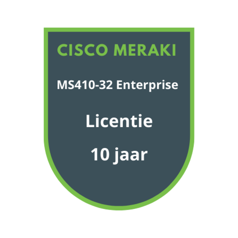 Cisco Meraki MS410-32 Enterprise Licentie 10 jaar