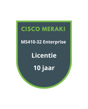 Cisco Meraki MS410-32 Enterprise Licentie 10 jaar Cisco Meraki MS410-32 Enterprise Licentie 10 jaar