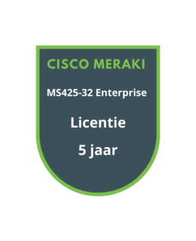 Cisco Meraki MS425-32 Enterprise Licentie 5 jaar Cisco Meraki MS425-32 Enterprise Licentie 5 jaar