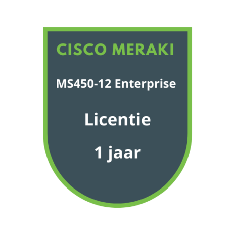 Cisco Meraki MS450-12 Enterprise Licentie 1 jaar