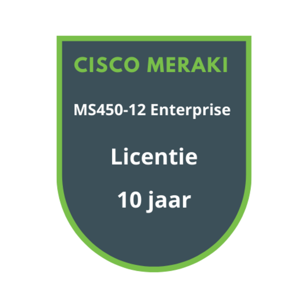 Cisco Meraki MS450-12 Enterprise Licentie 10 jaar