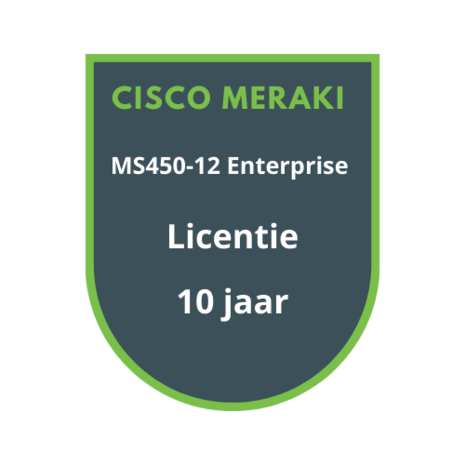 Cisco Meraki MS450-12 Enterprise Licentie 10 jaar