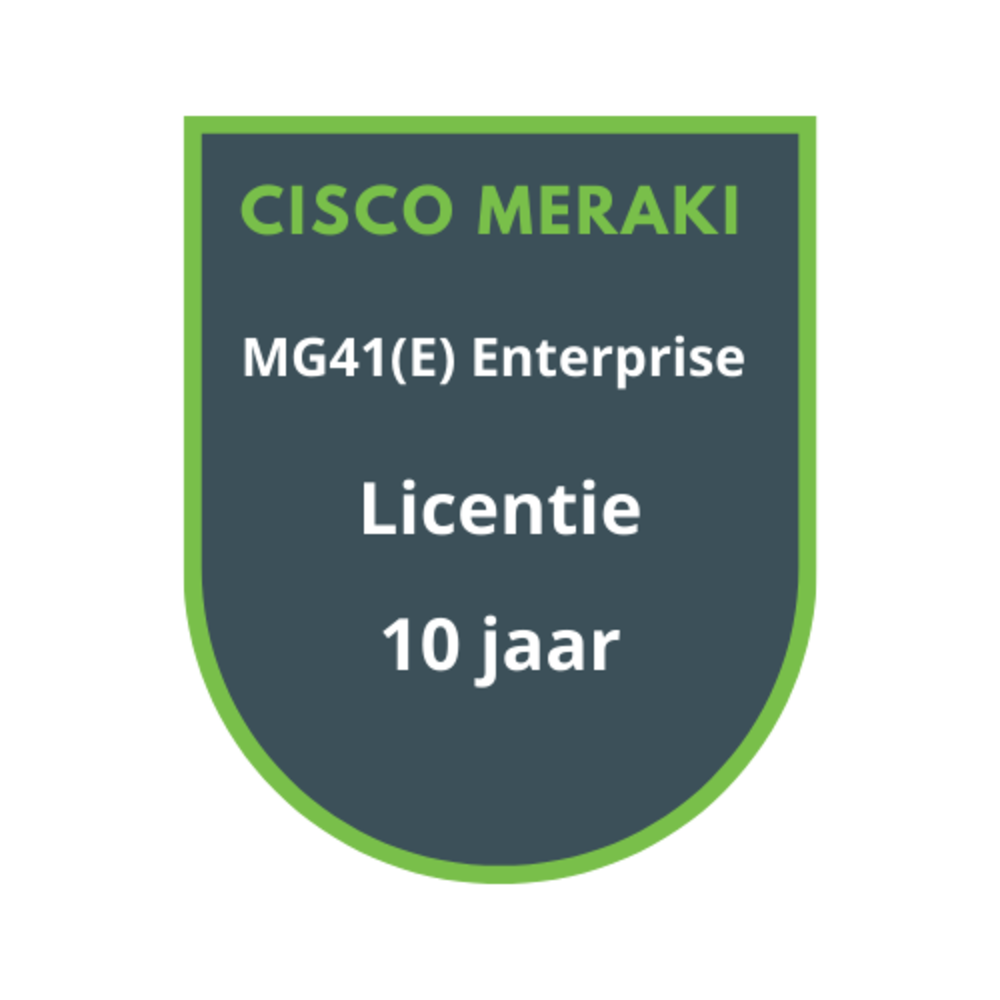 Cisco Meraki MG41(E) Enterprise Licentie 10 Jaar