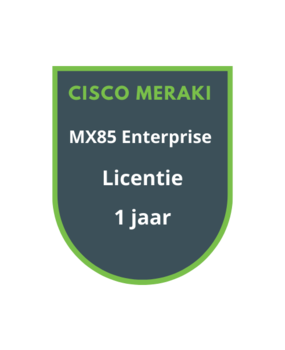 Cisco Meraki MX85 Enterprise Licentie 1 jaar Cisco Meraki MX85 Enterprise Licentie 1 jaar