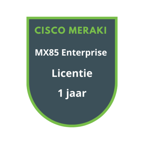 Cisco Meraki MX85 Enterprise Licentie 1 jaar