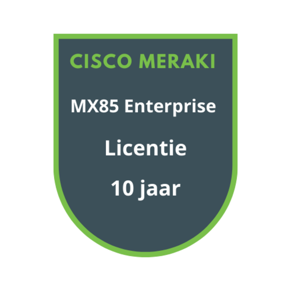Cisco Meraki MX85 Enterprise Licentie 10 jaar