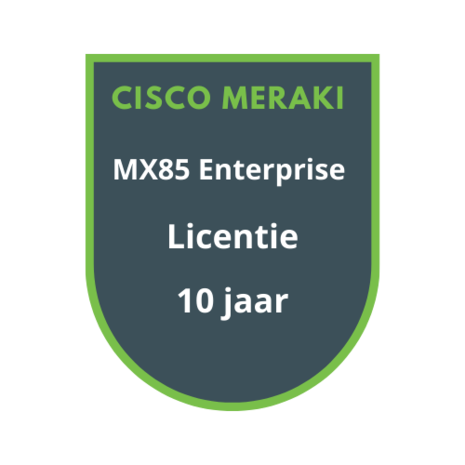 Cisco Meraki MX85 Enterprise Licentie 10 jaar