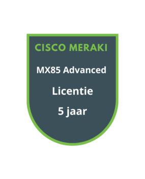 Cisco Meraki MX85 Advanced Licentie 5 jaar Cisco Meraki MX85 Advanced Licentie 5 jaar