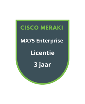 Cisco Meraki MX75 Enterprise Licentie 3 jaar Cisco Meraki MX75 Enterprise Licentie 3 jaar