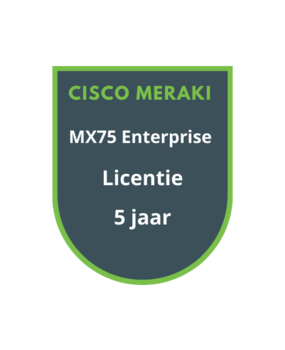 Cisco Meraki MX75 Enterprise Licentie 5 jaar Cisco Meraki MX75 Enterprise Licentie 5 jaar