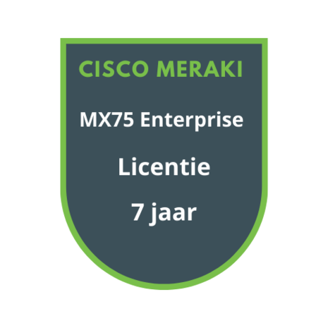 Cisco Meraki MX75 Enterprise Licentie 7 jaar