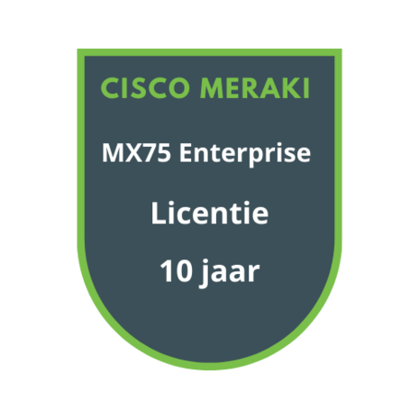 Cisco Meraki MX75 Enterprise Licentie 10 jaar