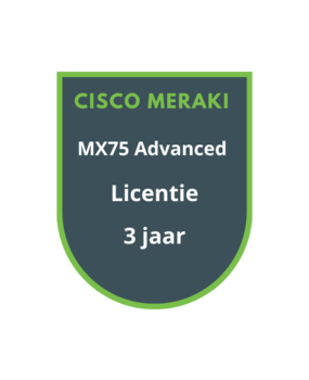 Cisco Meraki MX75 Advanced Licentie 3 jaar