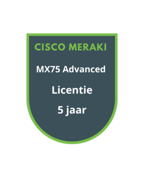 Cisco Meraki MX75 Advanced Licentie 5 jaar Cisco Meraki MX75 Advanced Licentie 5 jaar