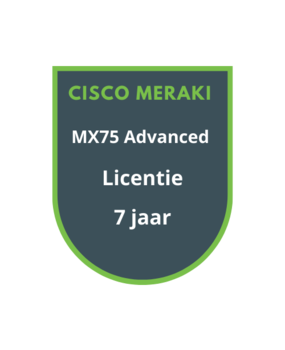 Cisco Meraki MX75 Advanced Licentie 7 jaar