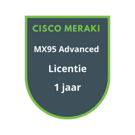 Cisco Meraki MX95 Advanced Licentie 1 jaar