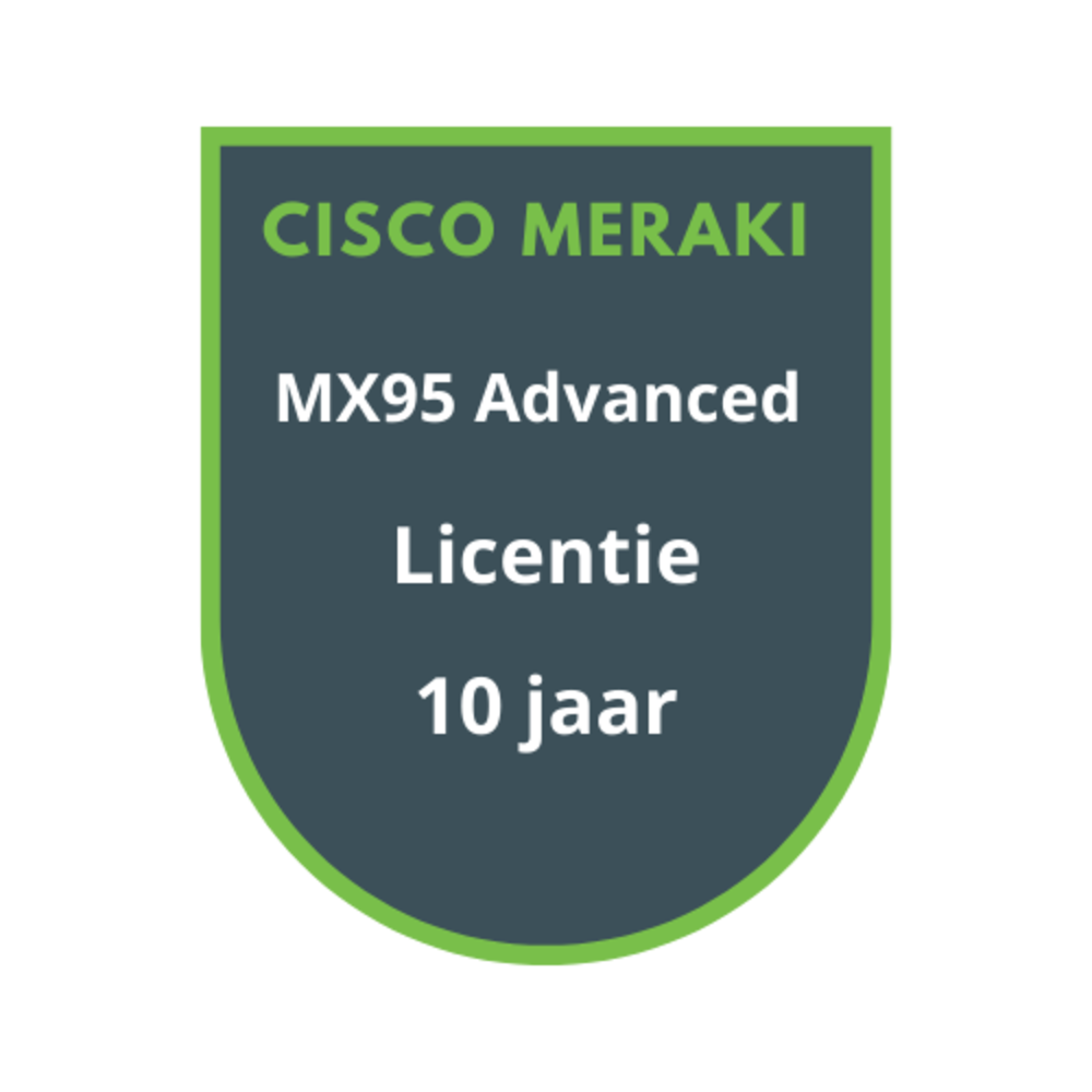 Cisco Meraki MX95 Advanced Licentie 10 jaar
