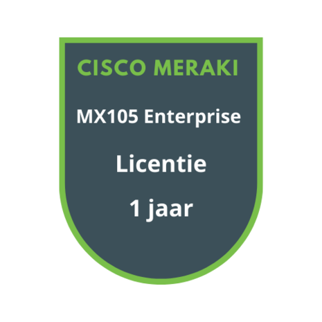 Cisco Meraki MX105 Enterprise Licentie 1 jaar