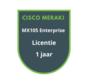Cisco Meraki MX105 Enterprise Licentie 1 jaar