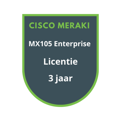 Cisco Meraki MX105 Enterprise Licentie 3 jaar