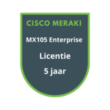 Cisco Meraki MX105 Enterprise Licentie 5 jaar Cisco Meraki MX105 Enterprise Licentie 5 jaar