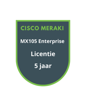 Cisco Meraki MX105 Enterprise Licentie 5 jaar