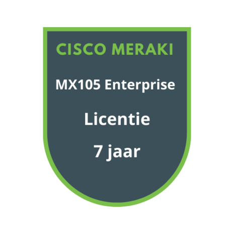 Cisco Meraki MX105 Enterprise Licentie 7 jaar