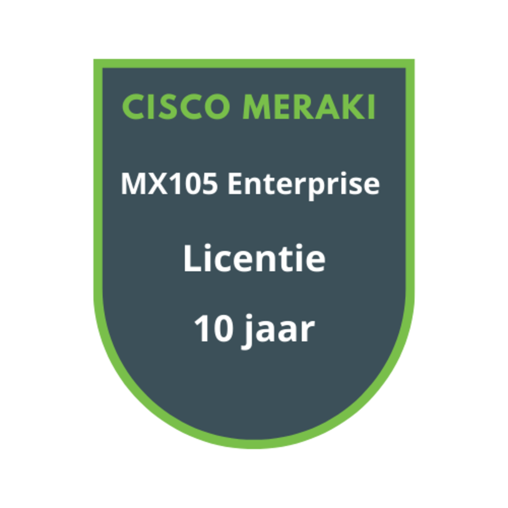 Cisco Meraki MX105 Enterprise Licentie 10 jaar