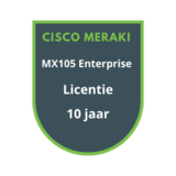 Cisco Meraki MX105 Enterprise Licentie 10 jaar Cisco Meraki MX105 Enterprise Licentie 10 jaar