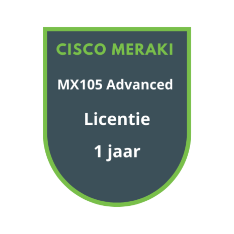 Cisco Meraki MX105 Advanced Licentie 1 jaar