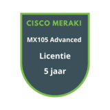 Cisco Meraki MX105 Advanced Licentie 5 jaar Cisco Meraki MX105 Advanced Licentie 5 jaar