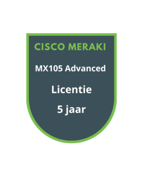 Cisco Meraki MX105 Advanced Licentie 5 jaar Cisco Meraki MX105 Advanced Licentie 5 jaar