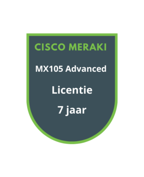 Cisco Meraki MX105 Advanced Licentie 7 jaar Cisco Meraki MX105 Advanced Licentie 7 jaar