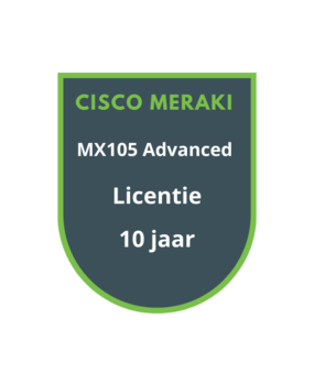 Cisco Meraki MX105 Advanced Licentie 10 jaar Cisco Meraki MX105 Advanced Licentie 10 jaar