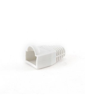 Netwerkplug huls voor RJ45 connectoren wit 50 stuks Netwerkplug huls voor RJ45 connectoren wit 50 stuks