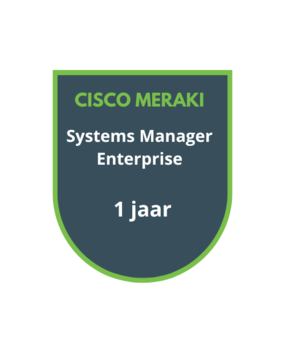 Cisco Meraki Systems Manager Enterprise Device Licentie, 1YR Cisco Meraki Systems Manager Enterprise Device Licentie, 1YR