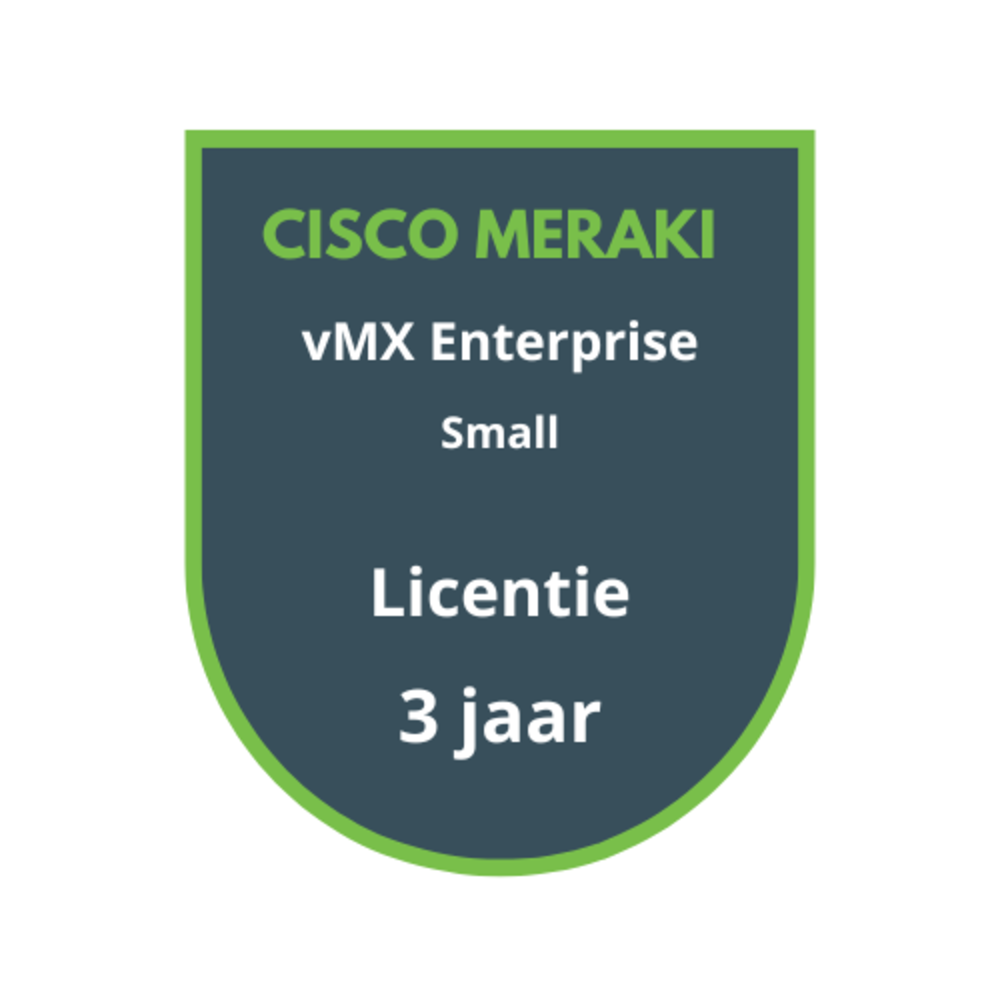 Cisco Meraki vMX Enterprise License Small 5 jaar
