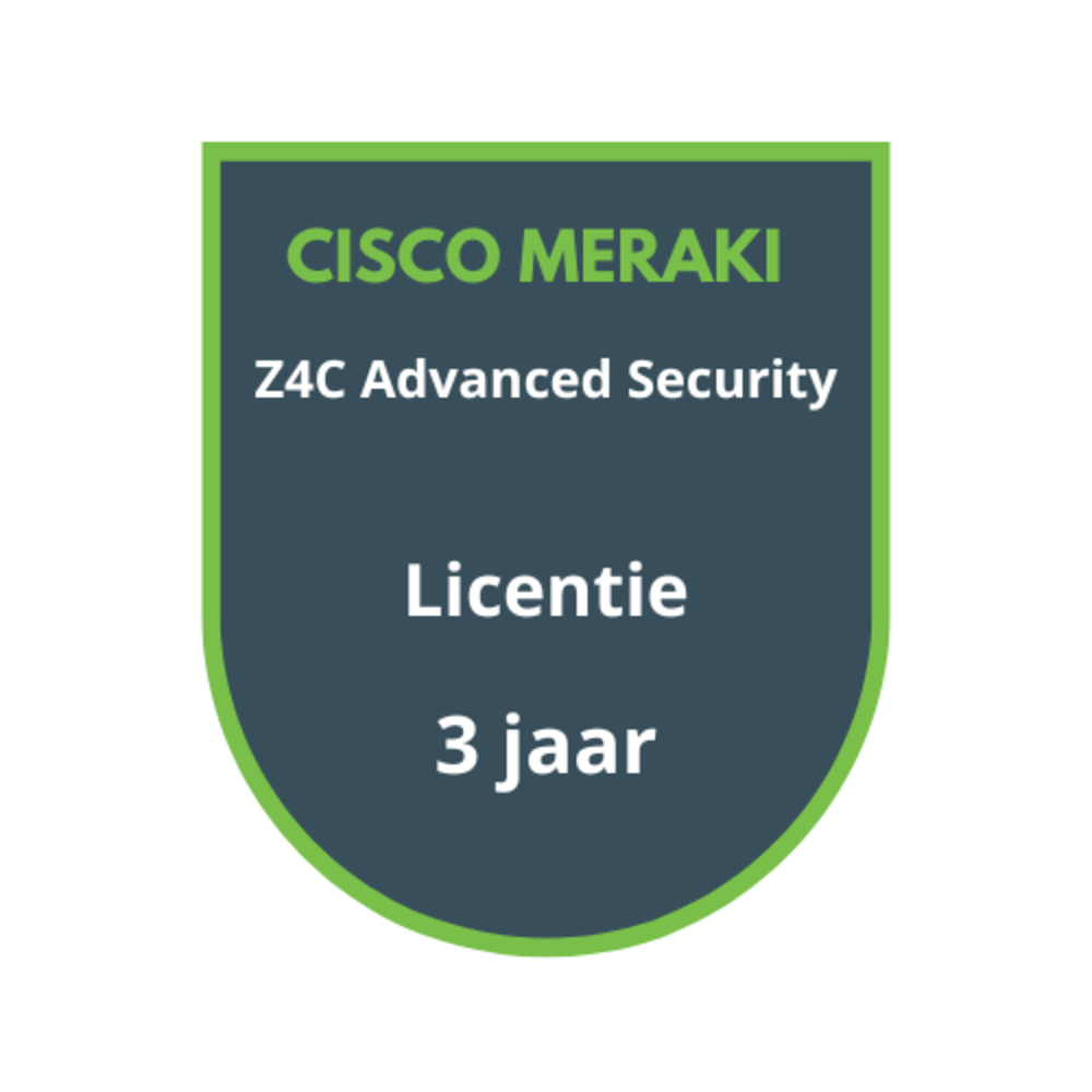 Cisco Meraki Z4C Advanced Security Licentie 3 jaar