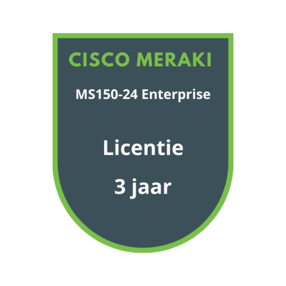 Cisco Meraki MS150-24 Enterprise Licentie 3 jaar