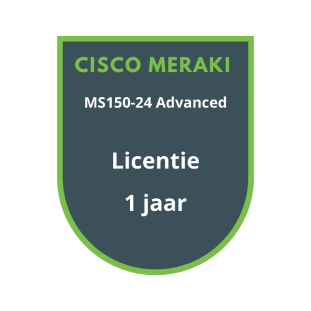 Cisco Meraki MS150-24 Advanced Licentie 1 jaar