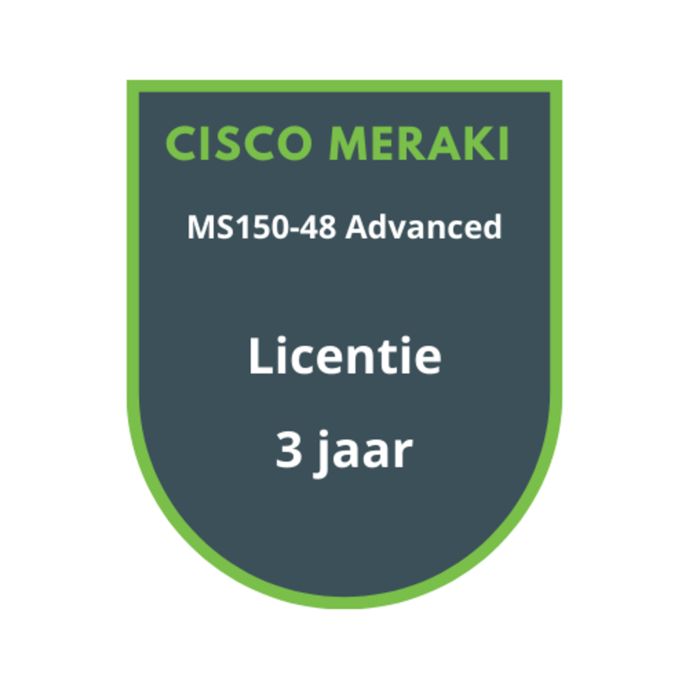Cisco Meraki MS150-48 Advanced Licentie 3 jaar