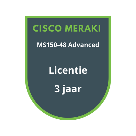 Cisco Meraki MS150-48 Advanced Licentie 3 jaar