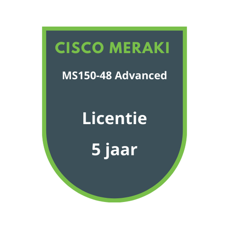 Cisco Meraki MS150-48 Advanced Licentie 5 jaar