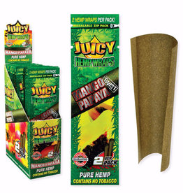 Juicy Wraps Organic Hemp Juicy Mango Papaya Twist (Manic) 25Pcs