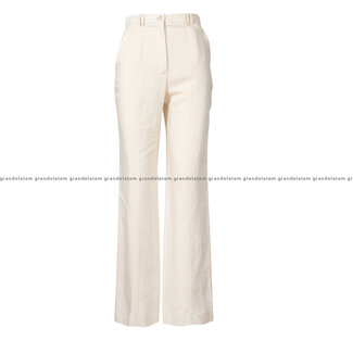 PATRIZIA PEPE PATRIZIA PEPE kledij broek - 2P1491 -A052 - W347 - TROUSERS - Linen White