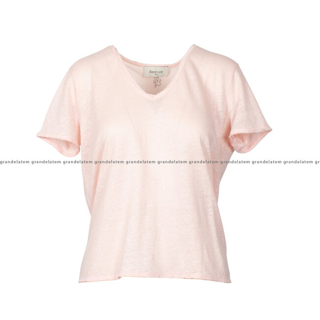 Berenice kledij t-shirt - T-shirt V hals LIGHTPINK - 16EMMA1UTS ⎜ WEBSHOP