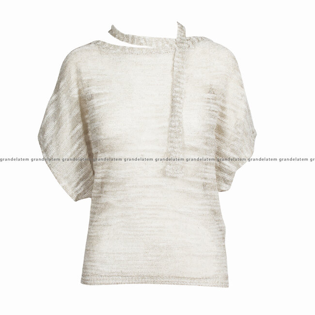 LIU JO - magl.misto lino fiammato - SWEATER - CA3334-MA03F - A4157 ⎜ WEBSHOP