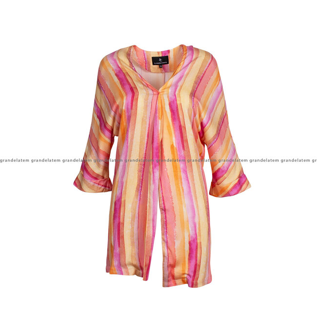 AC by Annelien Coorevits  kledij - blazer AC Pinka vestje los multicolor ⎜ WEBSHOP