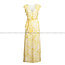 PATRIZIA PEPE kledij kleed - 2A2523 - A253 - XV80 - DRESS - Yellow Flower ⎜ WEBSHOP